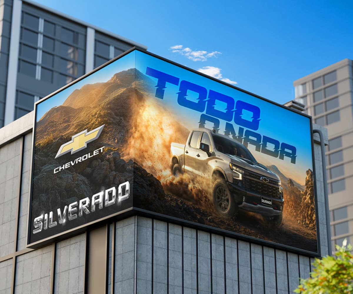 Chevrolet Todo o Nada billboard campaign